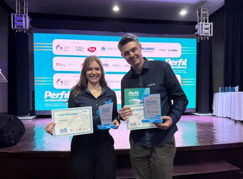 Dairone Kochhann e Gabriela Hister receberam os troféus destaque